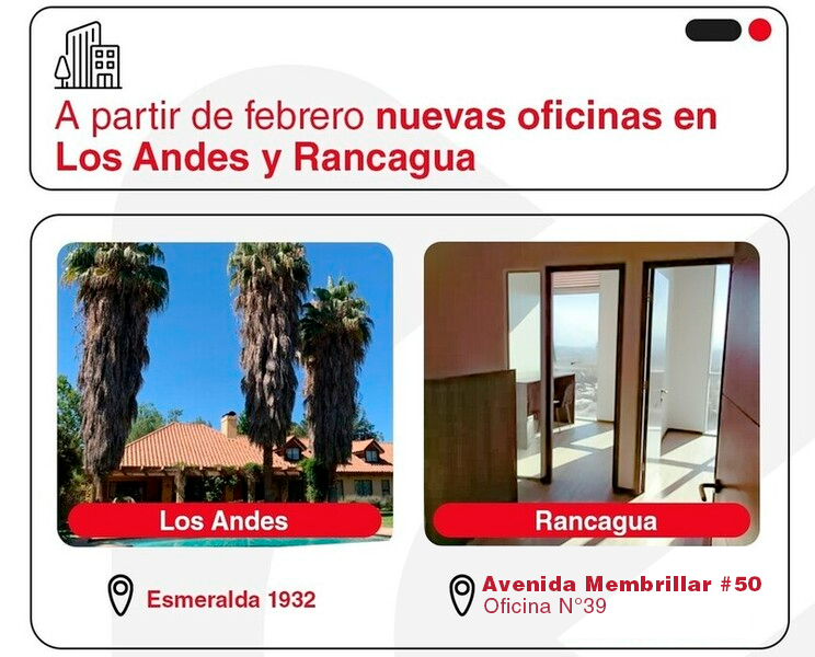 Cambio de oficina a partir de febrero